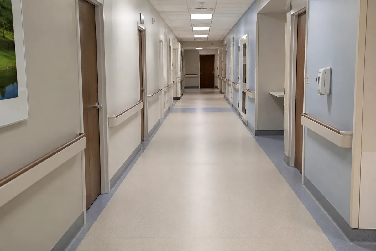 A public institutional corridor