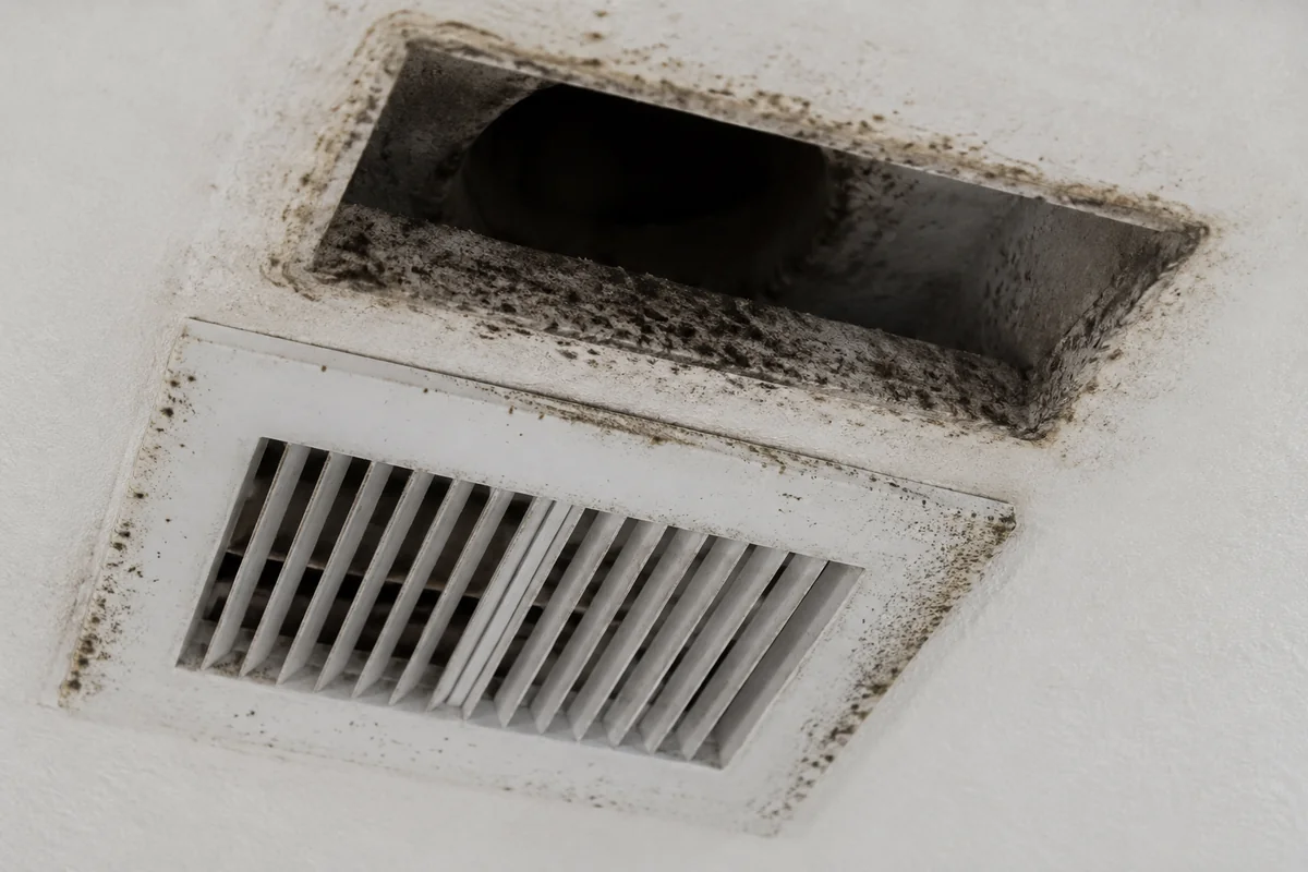 Mold around an HVAC vent